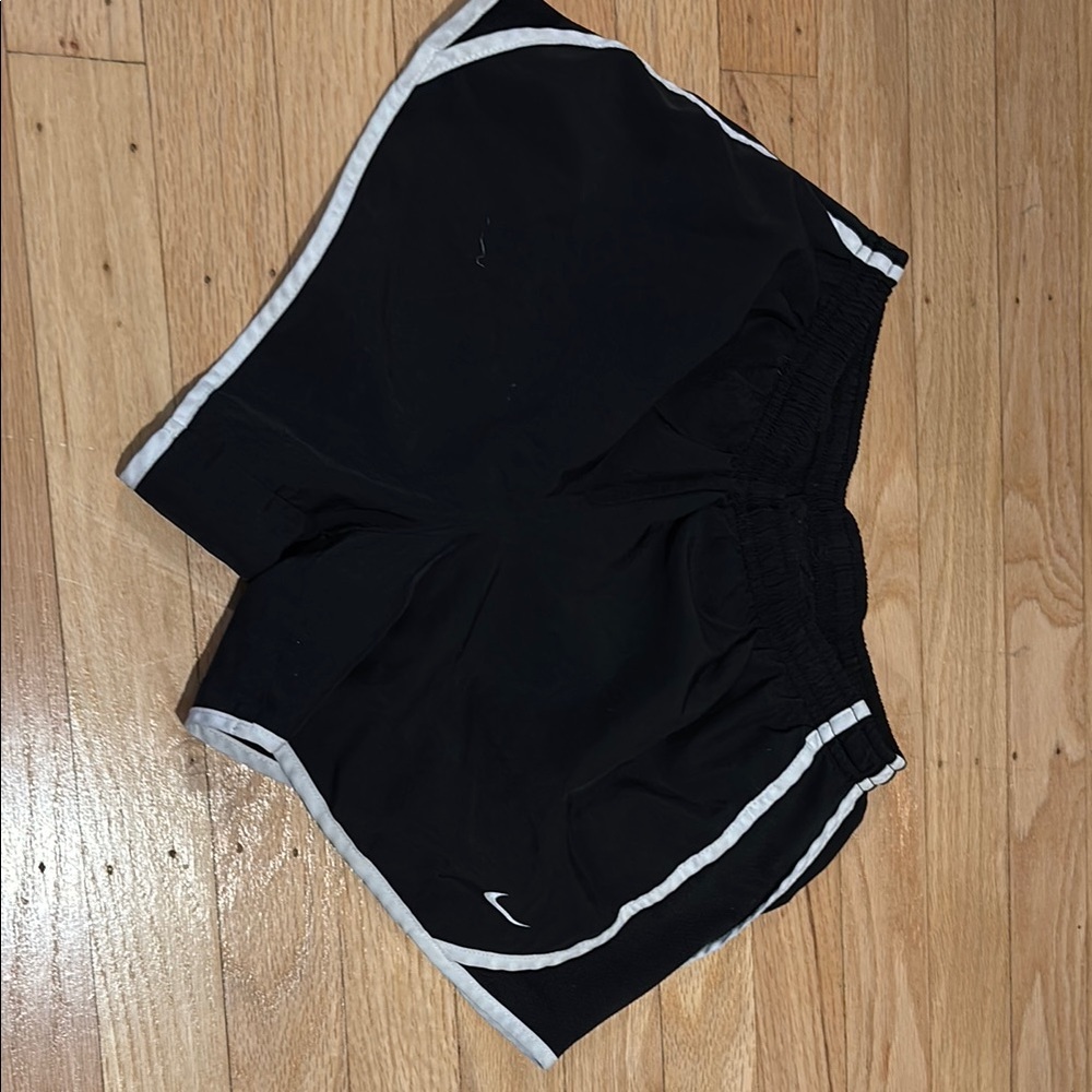 Youth large black lined Nike Dri-fit shorts (girls)